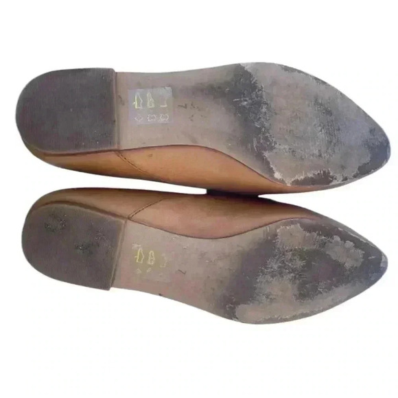 Madewell women’s “ Francis skimmer” camel pointed flat SZ 7 - Picture 4 of 6